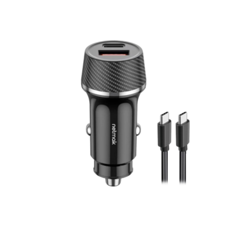 CARGADOR 12V A USB H + USB C 6.0 AMP NM-UCC14 + CABLE USB C