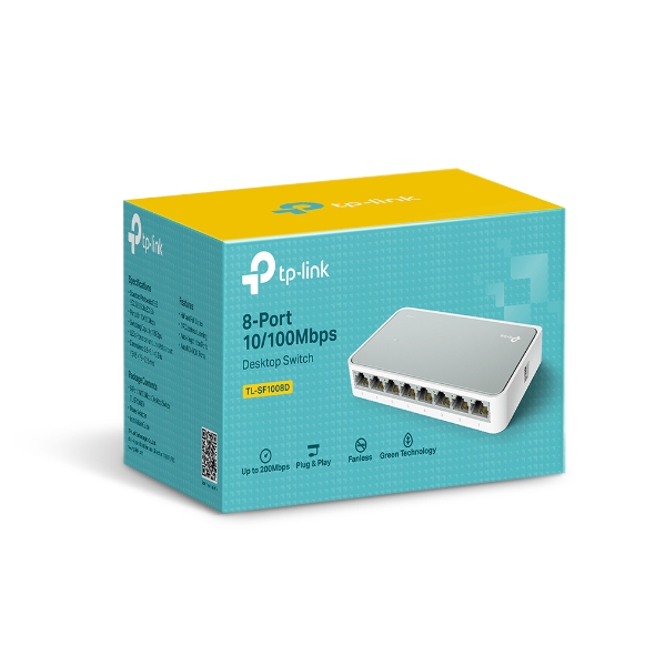 SWITCH 8 PORT (TL-SF1008D) 10/100 - TP-LINK - SWITCHSF1008D