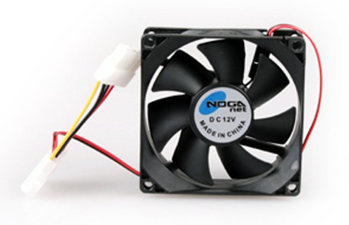 COOLER 80X80X25 4 PIN - TUR 3 12 CONECTA A FUENTE - NOGA NET - COOLERTUR 3 12