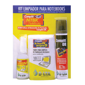 LIMPIADOR COMPITT NTBK (610940) KIT DE LIMPIEZA P/ NOTEBOOKS DELTA - LIMPIA04733