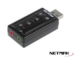 PLACA DE SONIDO USB 7.1 NM-SU8CH NETMAK - PLACA04939