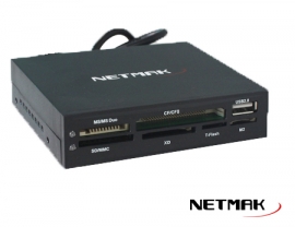 LECTOR DE MEMORIAS INTERNO NM-520 25 EN 1 BAHIA FLOPPY - NETMAK - LECTOR05316