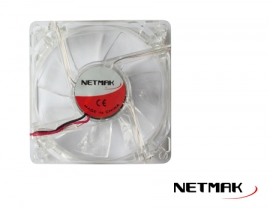 COOLER 120X120X25 4PI CON LUZ AZUL NM-12025B NETMAK - COOLER05455
