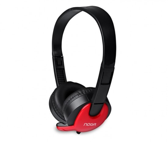 AURICULAR VINCHA PLUG 3.5 NOGA NET NGV-480 ROJO C/MIC - AURICULAR05695