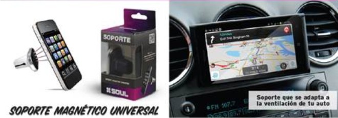 SOPORTE UNIVERSAL P/SALIDA DE AIRE C/IMAN SOP-CJ92 NEGRO SOUL - HONEGUNICJ92NE - SOPORTE05769