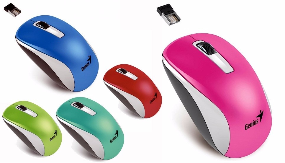 MOUSE USB WIRELESS NX-7010 BLANCO/AZUL GENIUS 31030114112