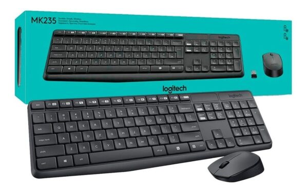 TECLADO + MOUSE WIRELESS MK235 GREY 920-007901 LOGITECH - TECLADO05850