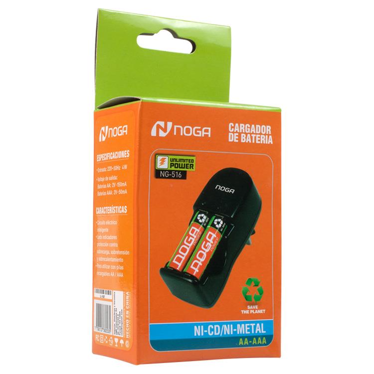 CARGADOR DE PILAS AA /  AAA -  NG-516 - NOGA NET