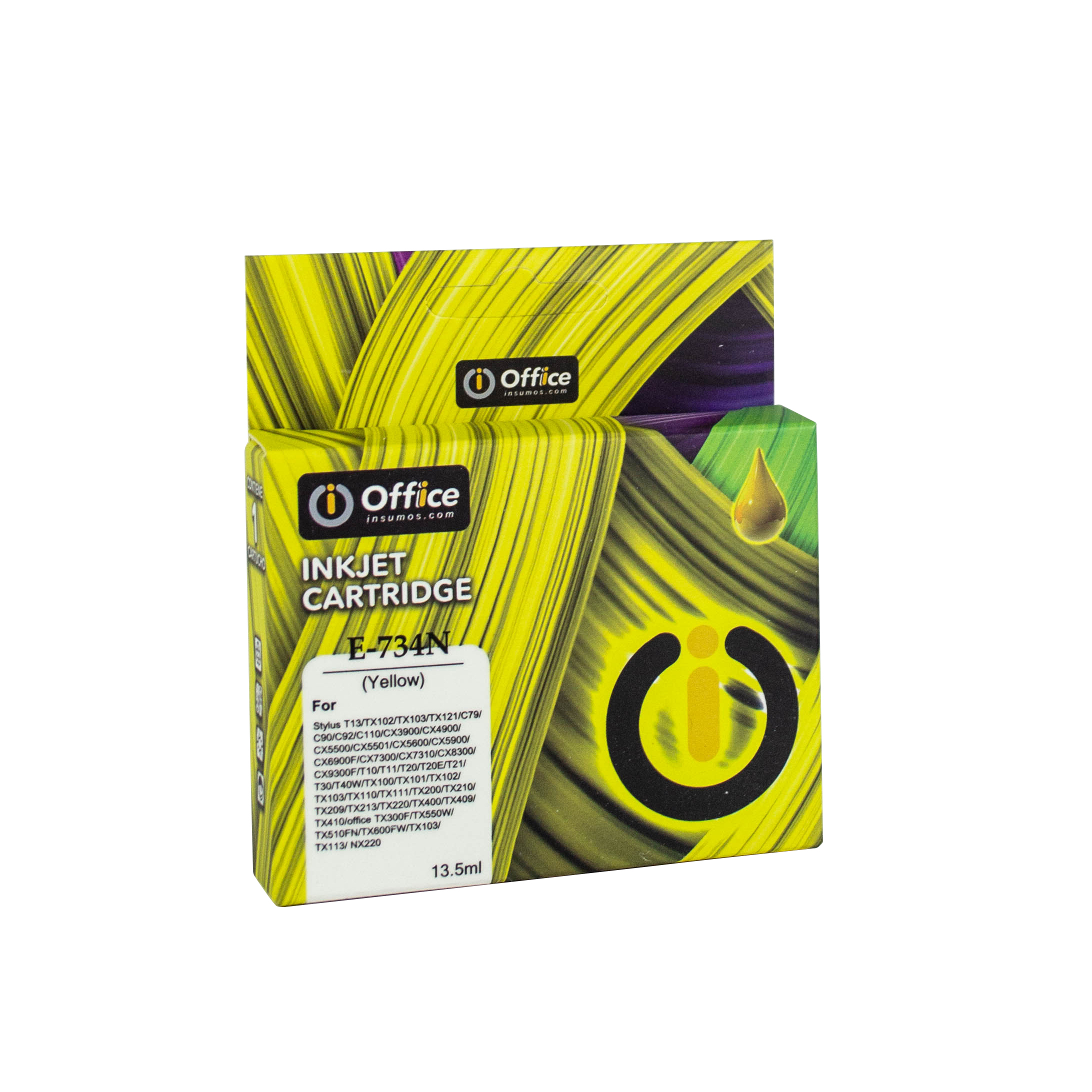 CART ALTER EPSON T073420N AMARILLO OFFICE T734 
CARTUCHOS PARA EPSON C79 / C90 / C92 / C110 / CX3900 / CX3905 / CX4900 / CX4905 / CX5500 / CX5501 / CX5505 / CS5600 /CX5900 / CX6900F / CX7300/ CX7310 / CX8300 / CX9300FAX /T10 / T11 / T13 /T20 / T20E