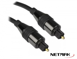 CABLE AUDIO DIGITAL NM-C101 2 METROS / FIBRA OPTICA TOSLINK 2MTS   
NETMAK - CABLE06804