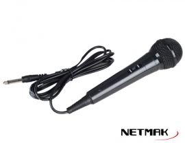 MICROFONO DINÁMICO BLACK NM-MC7 NETMAK - MICROFONO06913