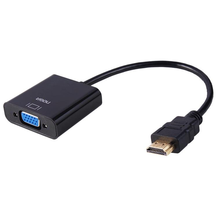 ADAPTADOR DE VIDEO HDMI M A VGA H + AUDIO  HDMI-VGA  - NOGA NET