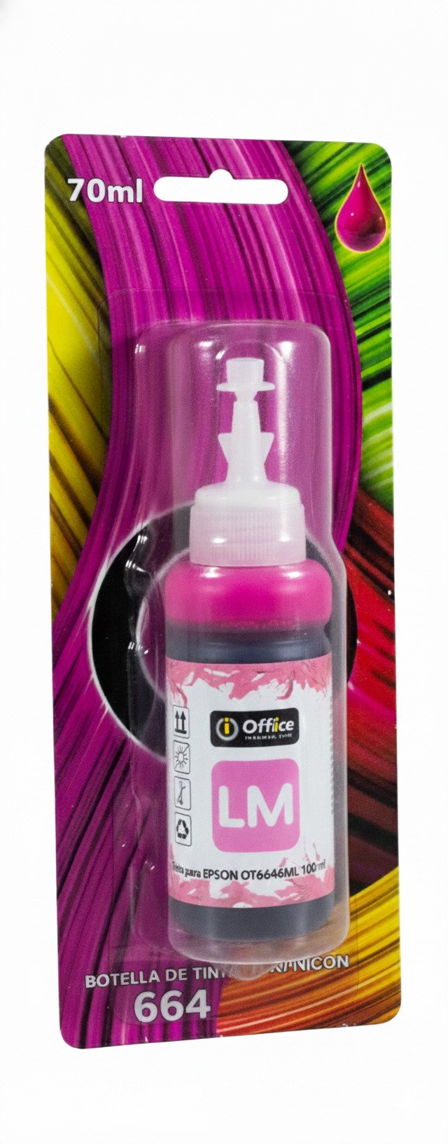 TINTA PARA EPSON 100ML BLISTER F MAGENTA LIGHT OT6646ML 
TINTA DYE MAGENTA LIGHT OFFICE FORMULADA PARA IMPRESORAS EPSON DE INYECCIÓN DE TINTA.
FLUJO ESTABLE, SECADO RÁPIDO Y COMPATIBILIDAD CON CABEZALES EPSON INKJET, IDEAL PARA USO DIARIO Y RECARGAS 