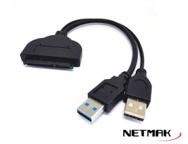 ADAPTADOR DATOS USB 3.0 A SATA 2.5 NM-SATA3
NETMAK - ADAPTYADOR07130