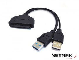 ADAPTADOR DATOS USB 3.0 A SATA 2.5 NM-SATA3
NETMAK