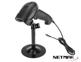 LECTOR CODIGO DE BARRA USB CON PIE NM-LC401-S - LECTOR07270