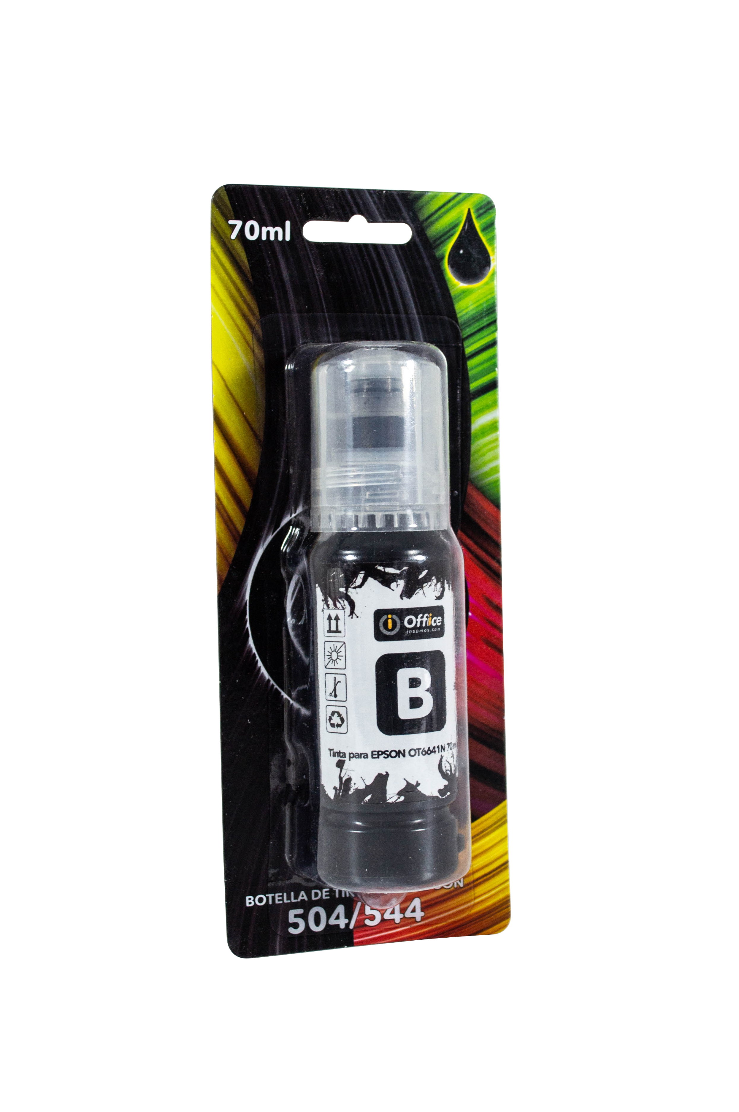 TINTA ALT P/EPSON 504/544 70CC A NEGRO CON APLICADOR 504 OFFICEINSUMOS.COM L4150 L3110 -L3150 - TINTA7007297