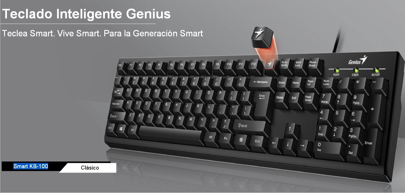 TECLADO USB KB-100 SMART GENIUS 31300005401