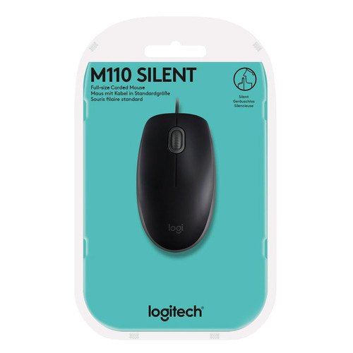 MOUSE USB LOGITECH M110 NEGRO - 910-006756