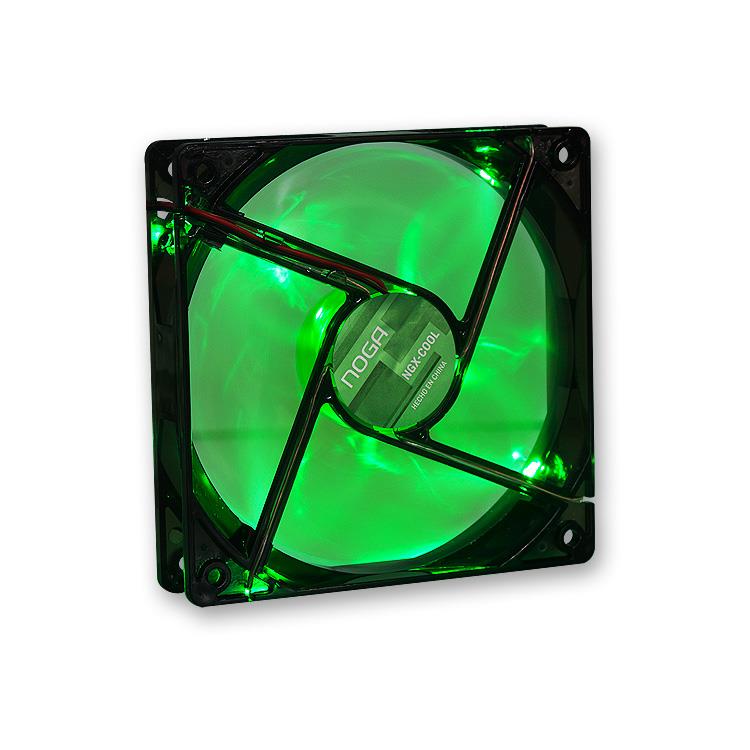 COOLER 120X120X25 4 PIN VERDE - NGX-COOLV - NOGA NET - COOLER07575