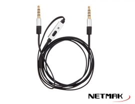 CABLE MANOS LIBRES 3.5MM NM-MIC15
NETMAK - CABLE07611