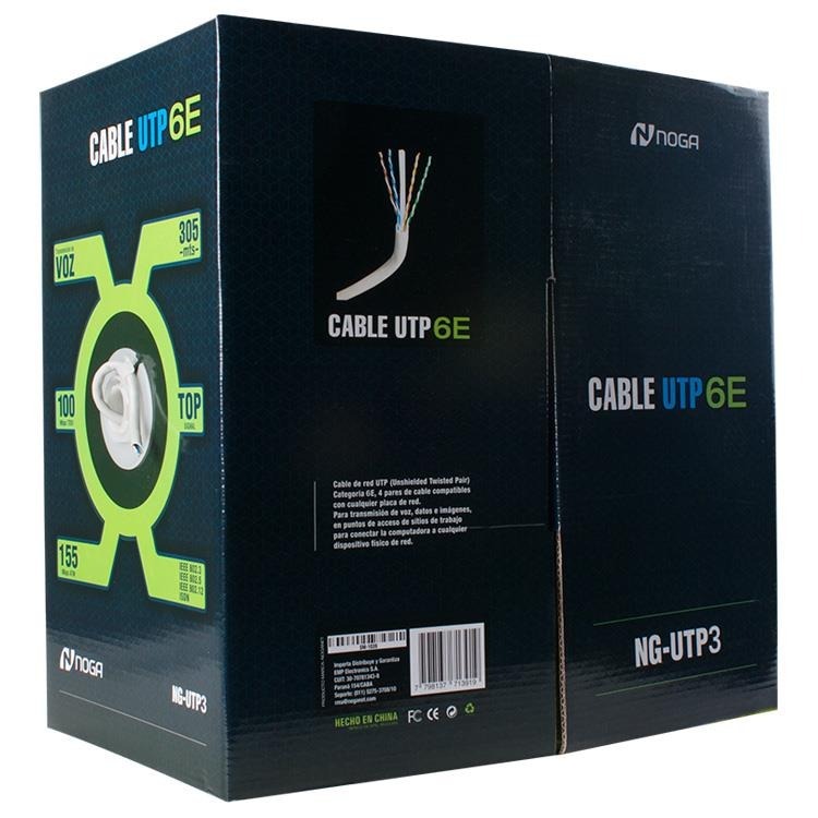 CABLE UTP ROLLO CAT6E INTERIOR 305MTS NG-UTP3 - NOGA NET - CABLE07631