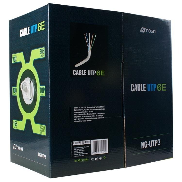 CABLE UTP ROLLO CAT6E INTERIOR 305MTS NG-UTP3  - NOGA NET