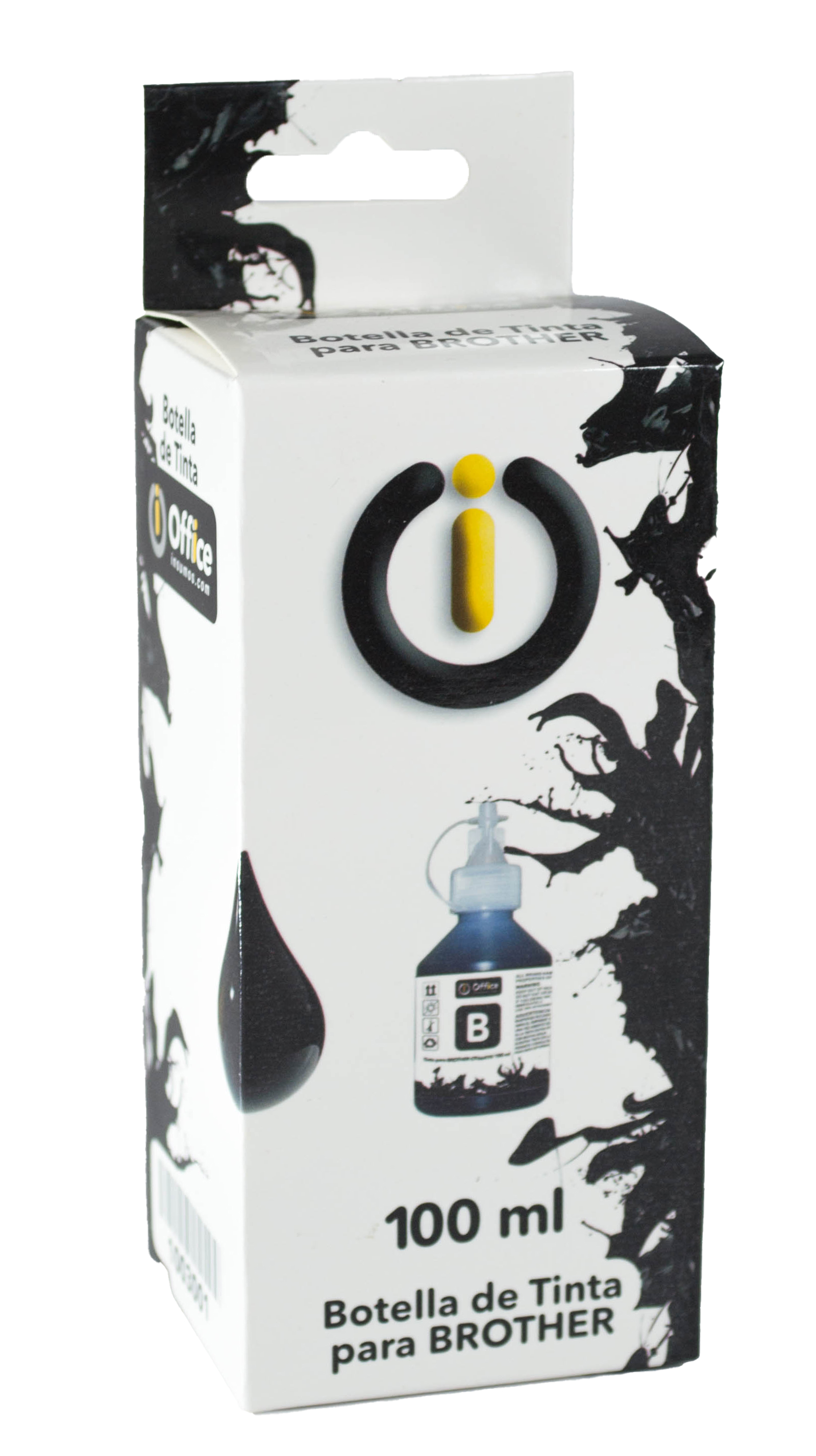 TINTA ALT P/BROTHER 100CC A NEGRO CON APLICADOR OFFICEINSUMOS.COM - TINTABRO100B