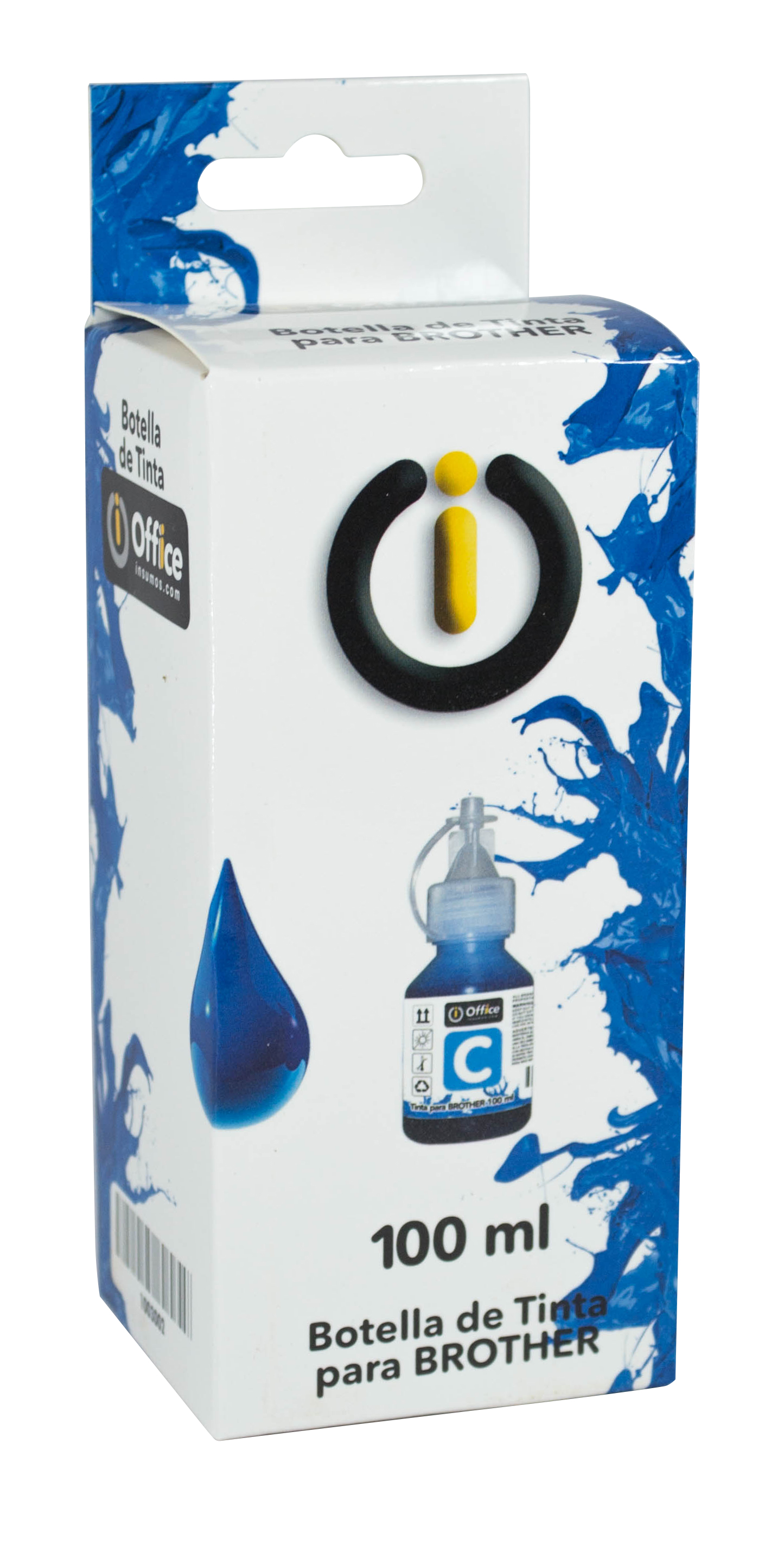 TINTA ALT P/BROTHER 100CC B CYAN CON APLICADOR OFFICEINSUMOS.COM - TINTABRO100C