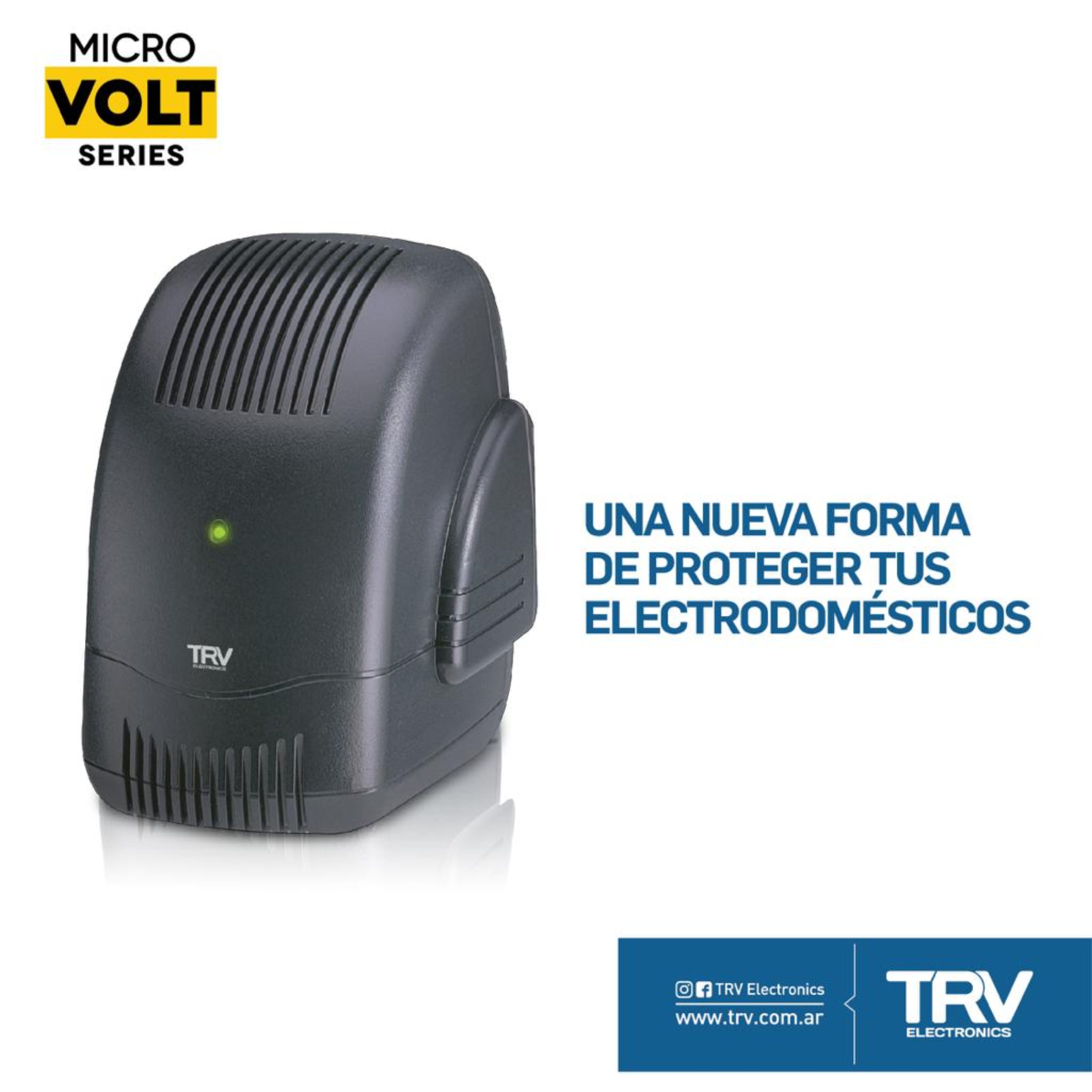 ESTABILIZADOR DE TENSION MICRO VOLT L 4 TOMS 1200VA TRV - ESTABILIZADOR08004