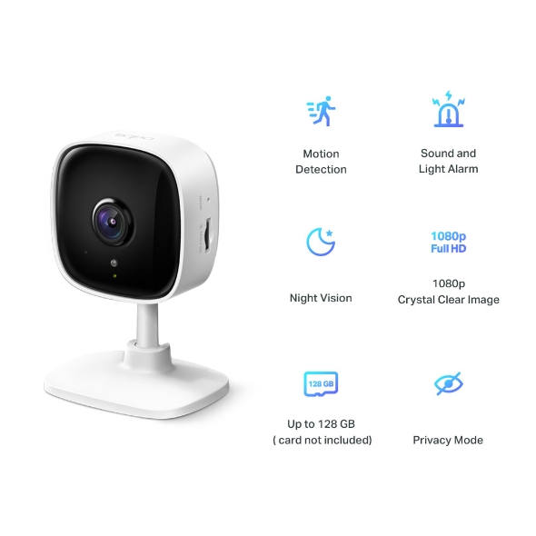 CAMARA IP INTERIOR WIFI TAPO C100 TP-LINK CAMARA DE SEGURIDAD PARA CASA - CAMARA08253