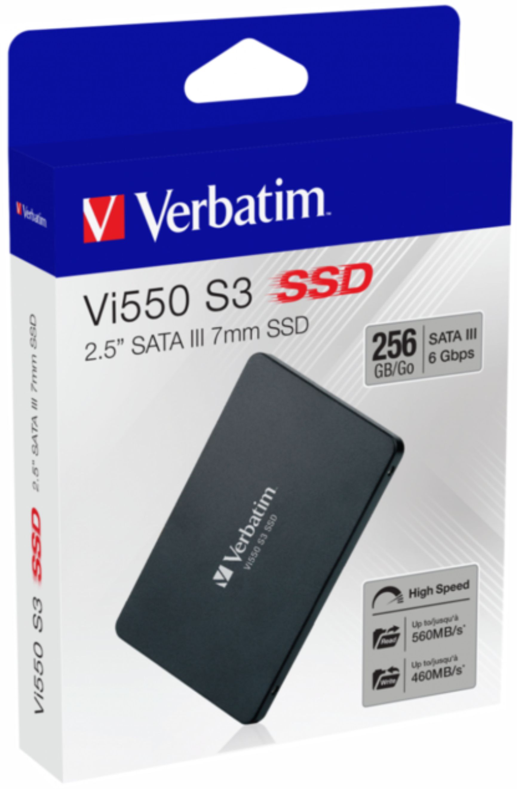 DISCO SOLIDO INTERNO 256GB VI550 SATA III 2.5 SSD - 49351 VERBATIM - DISCO08285
