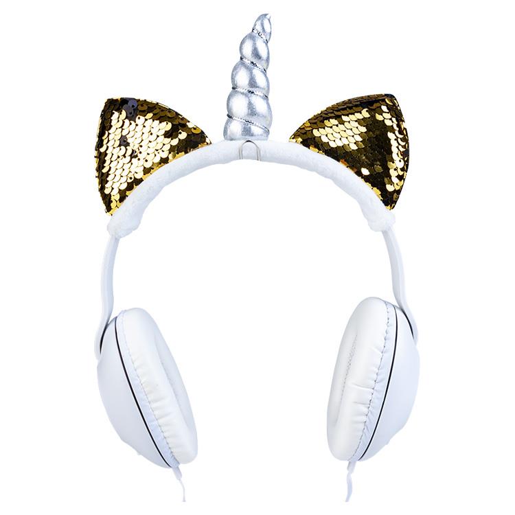 AURICULAR VINCHA PLUG 3.5 NOGA NET UNICORN UX-100 GOLD C/MANOS LIBRES - AURICULAR08414