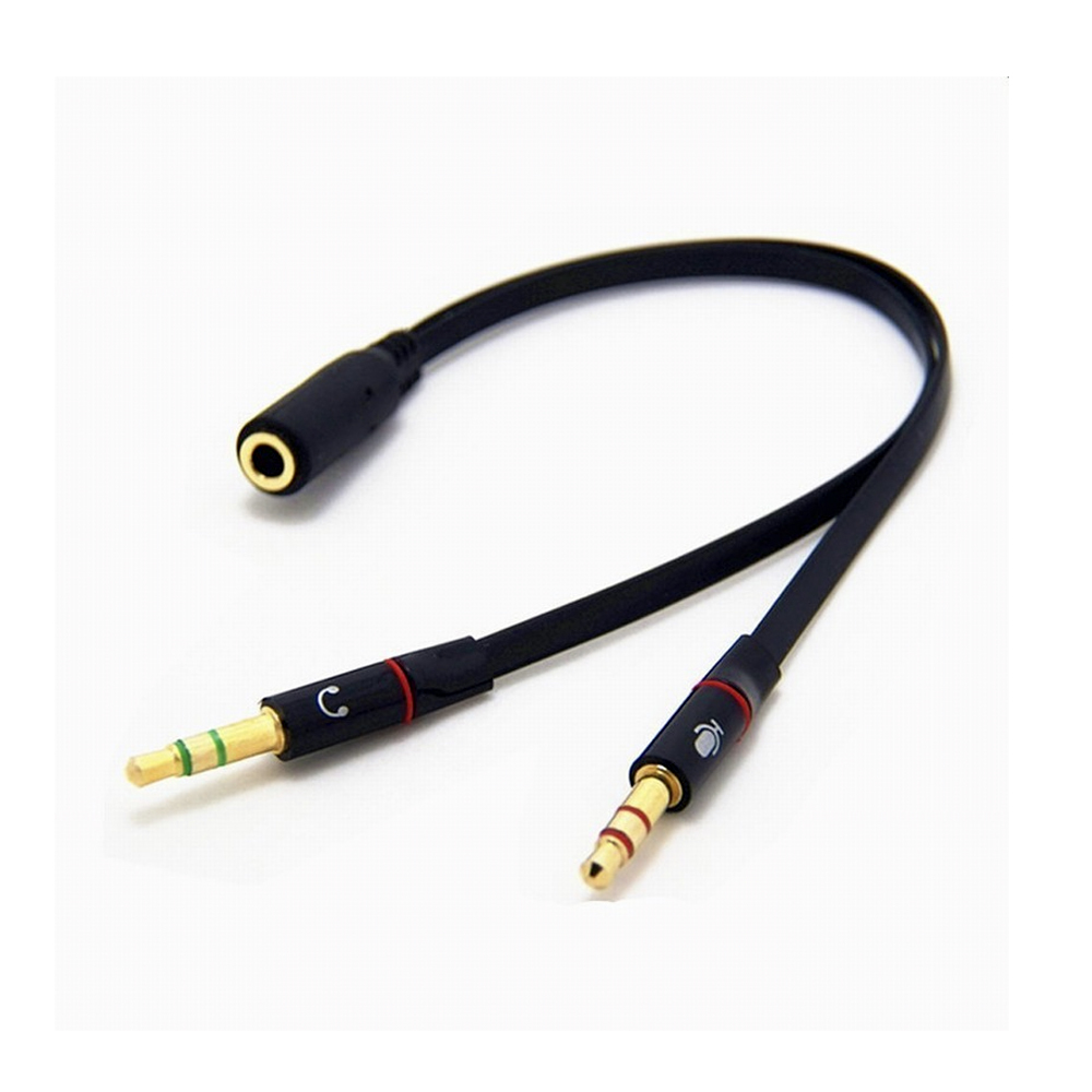ADAPTADOR DE AUDIO 1 PLUG H A 2 PLUG M AC-3.5A2 - NOGA NET - ADAPTADOR08541