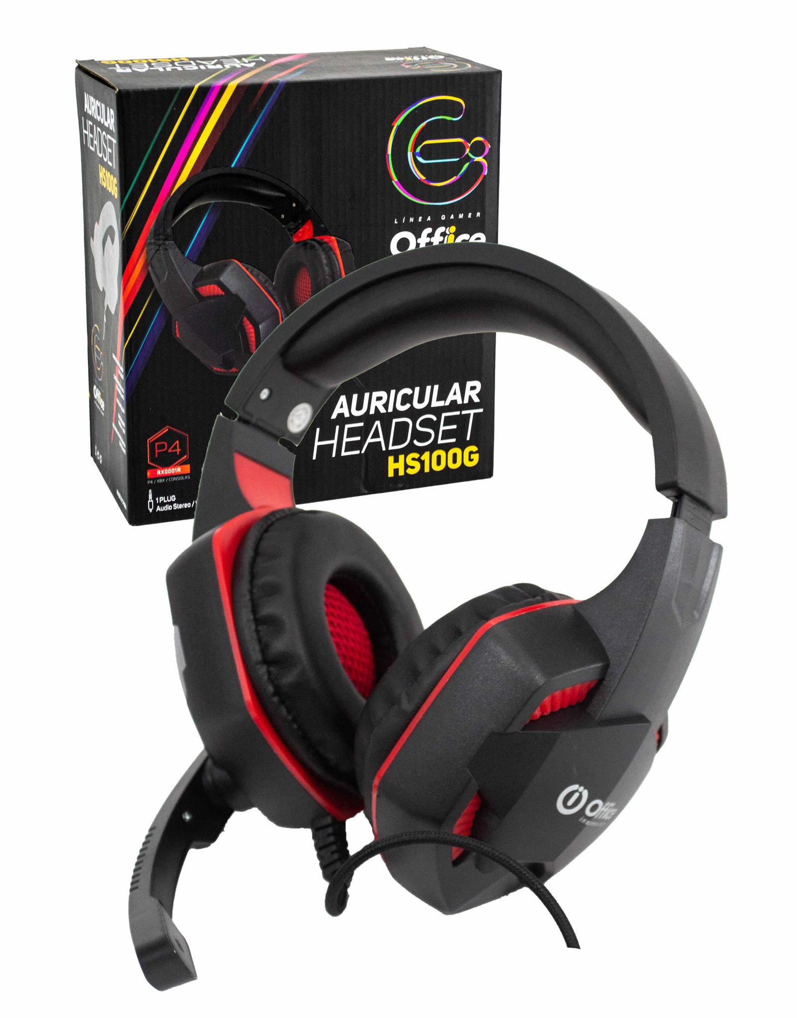AURICULAR VINCHA PLUG 3.5 GAMER OFFICE OFF-HS100G OFFICE
