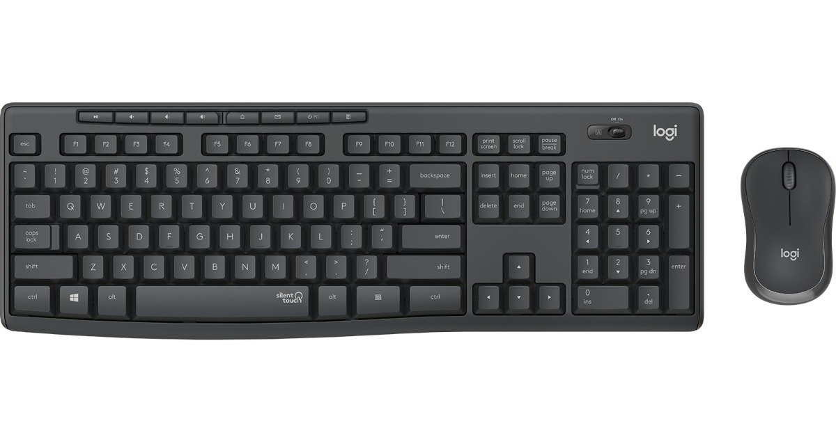 TECLADO + MOUSE WIRELESS MK295 SILENT BLK 920-009792 LOGITECH